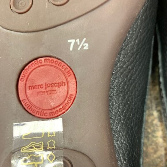 NEW IN BOX Marc Joseph New York- Black Genuine Leather Lawren Mules Size 7-1/2 - Picture 6 of 9